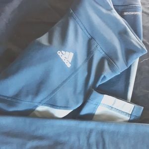 Adidas Climawarm beautiful teal/aqua running pants